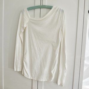 James Perse Asymmetrical Long Sleeve Top